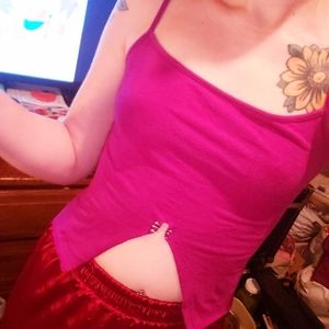 Purple Safety Pin Cami